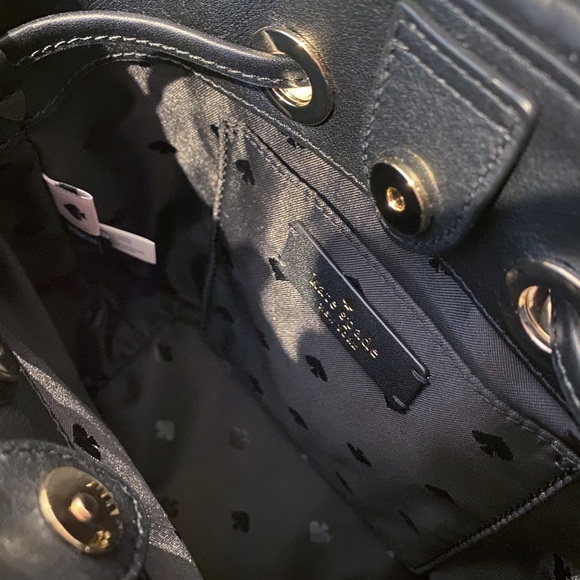 ♠️Kate Spade Natalia Small Quilted Bucket Bag BLK - Picture 7 of 11